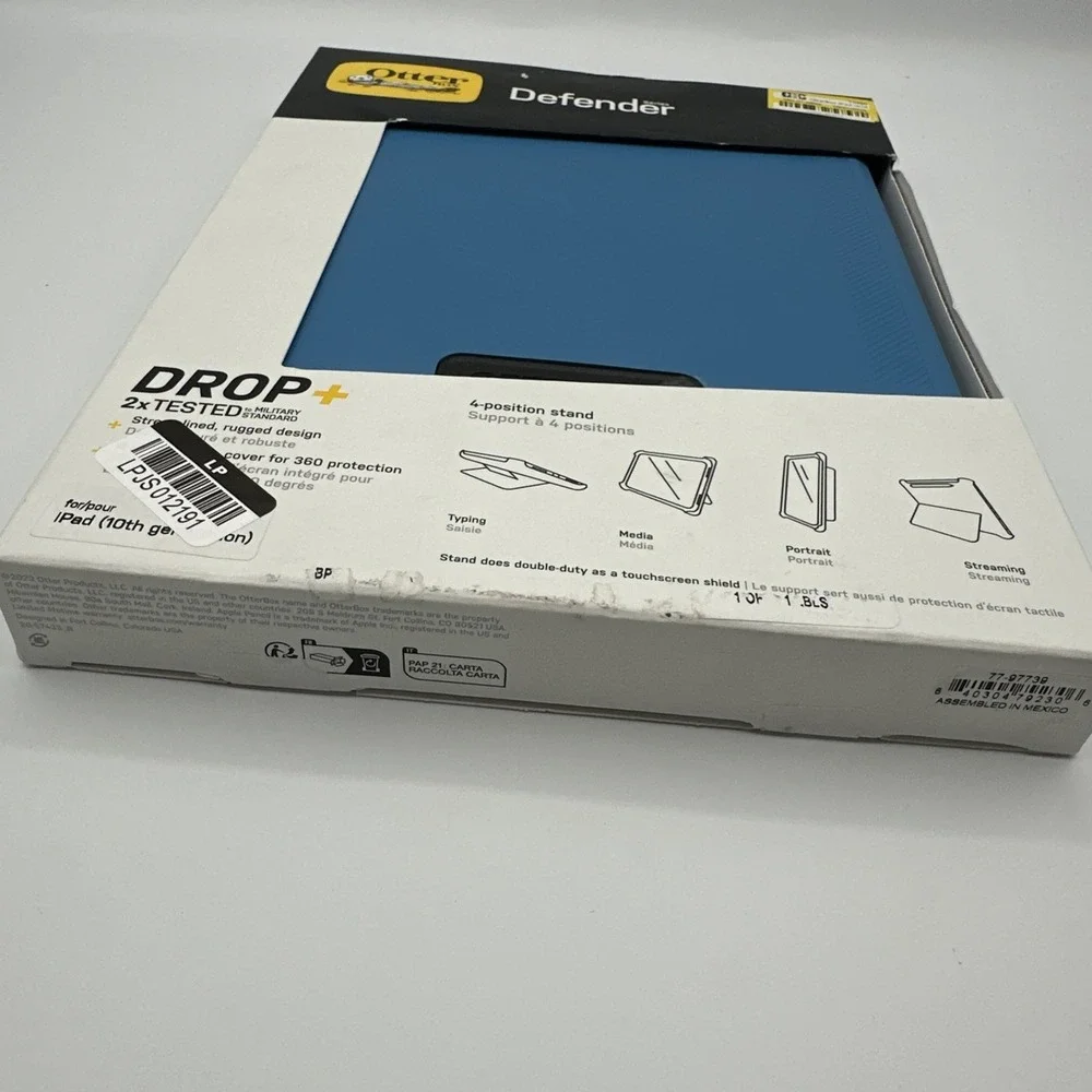 Otterbox Defender Case for iPad 10th Gen, iPad A16, 11th Gen - Aqua Explorer NEW